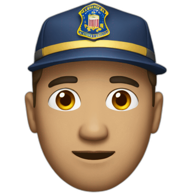 man with FBI cap emoji