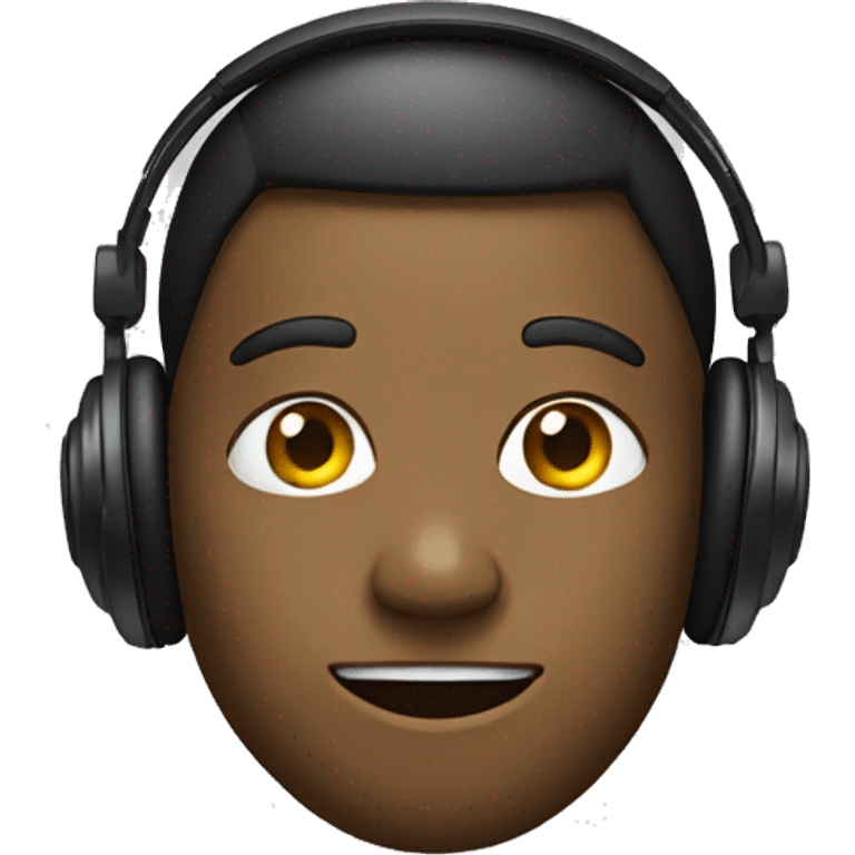 Face with headphones  emoji