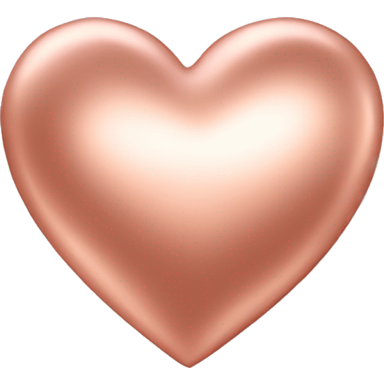 Rose gold heart emoji