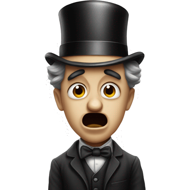 charlie chaplin shock emotion emoji