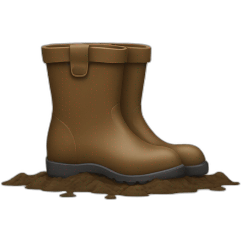 boot in mud emoji