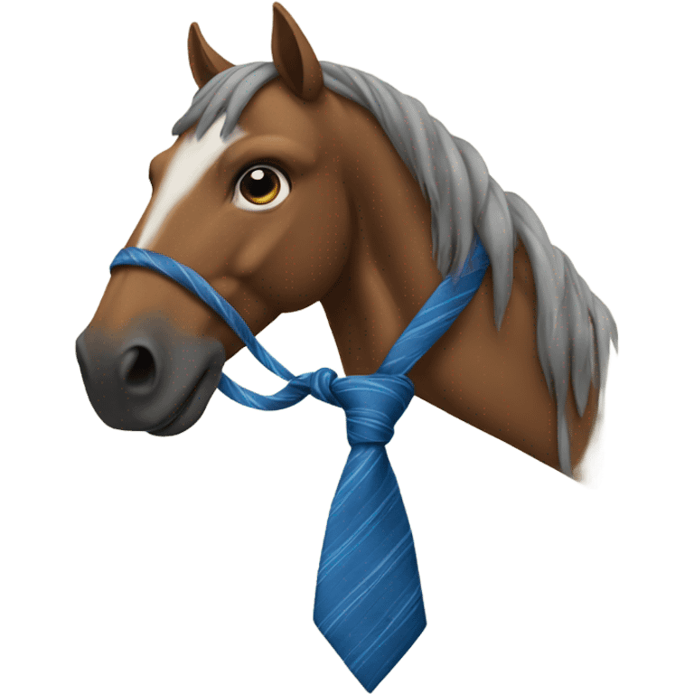 Horse in tie emoji