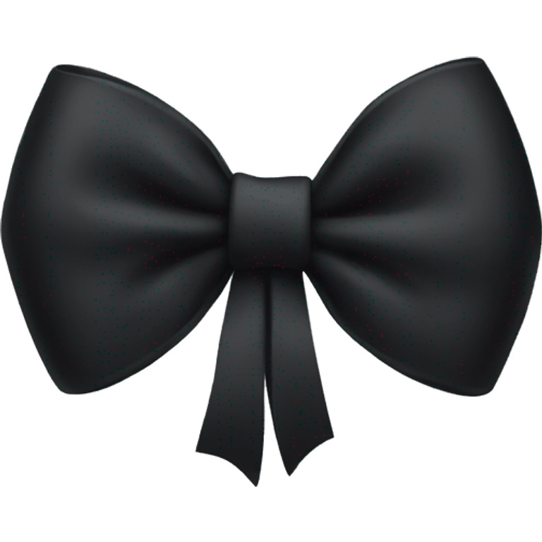 Black bow emoji