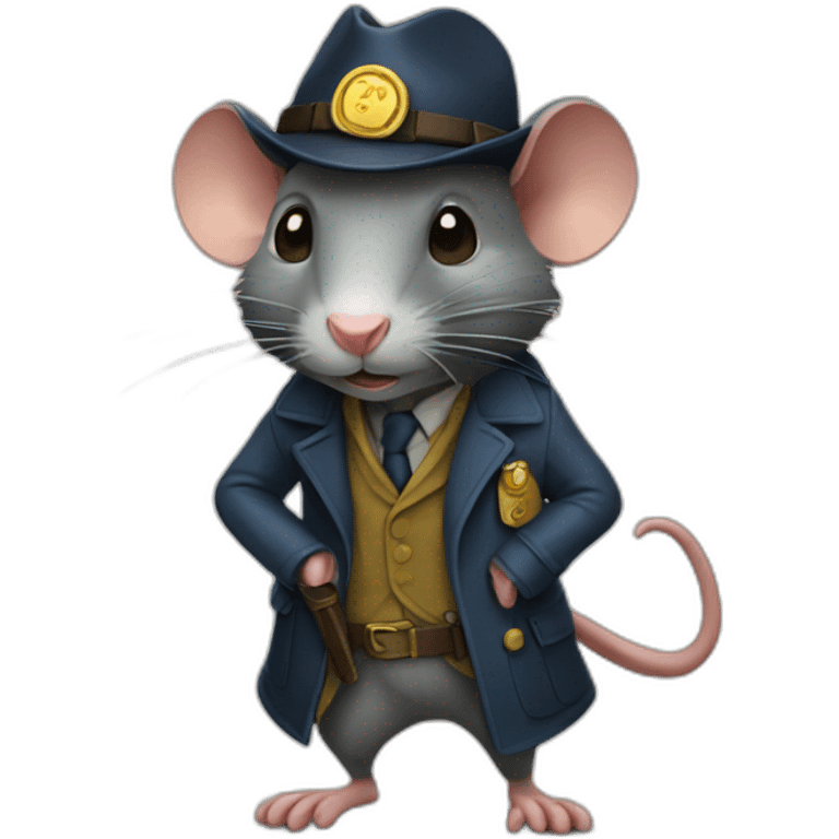 detective rat emoji