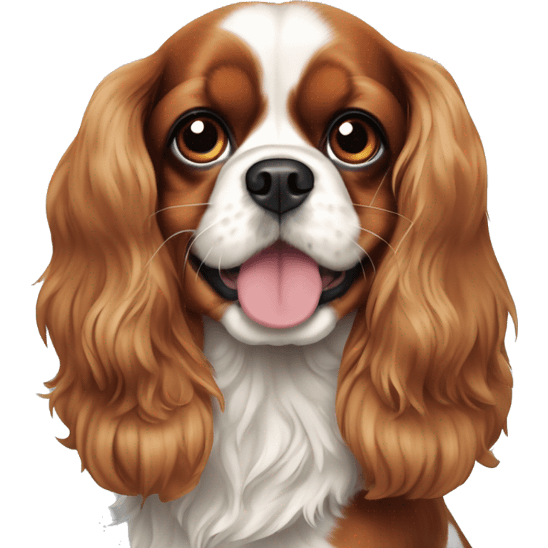 Cavalier King Charles spaniel Blenheim  emoji