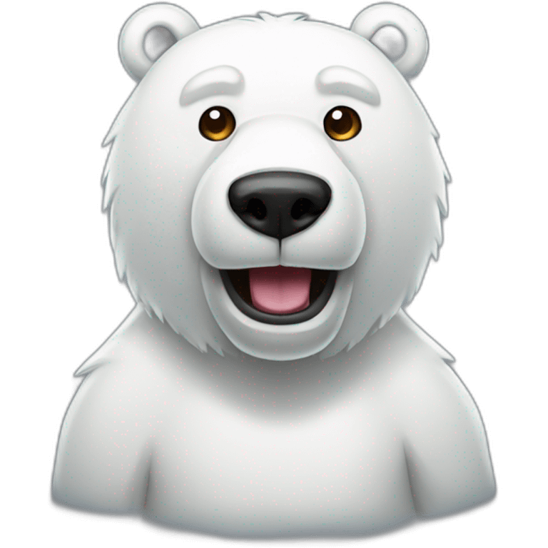 Gamer polarbear emoji