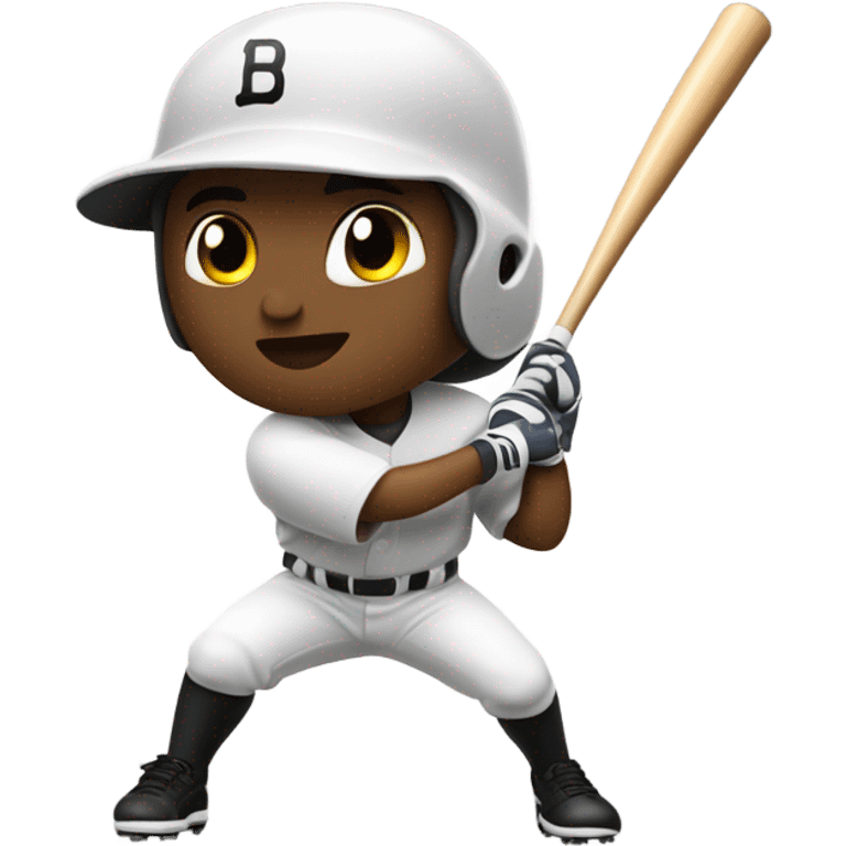 Baseball player hitting emoji