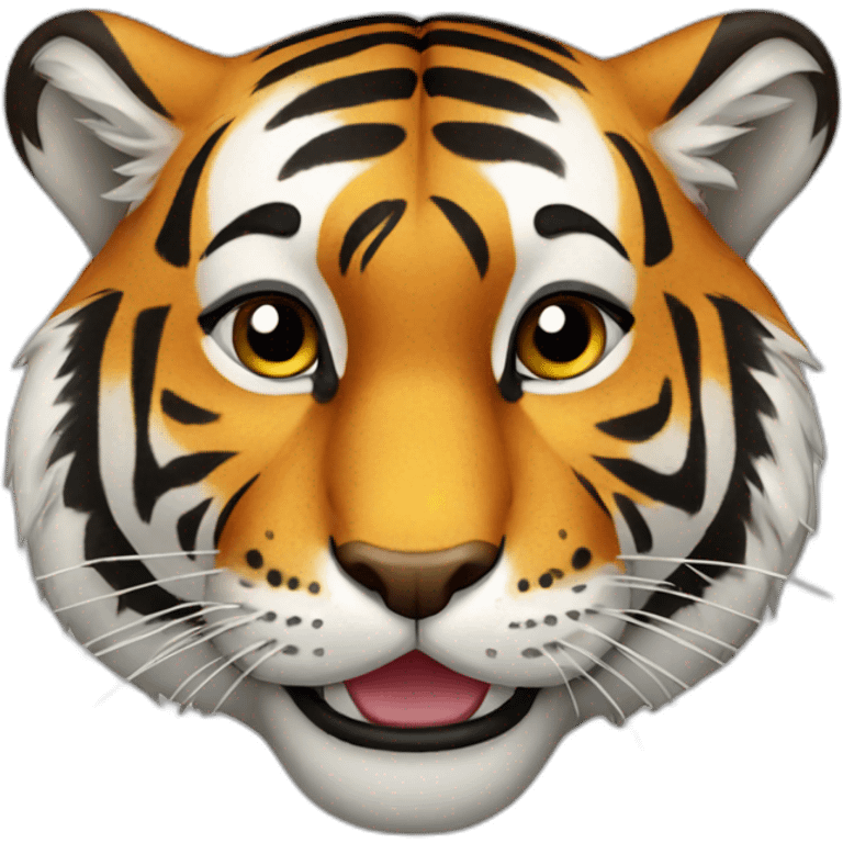 tiger happy emoji