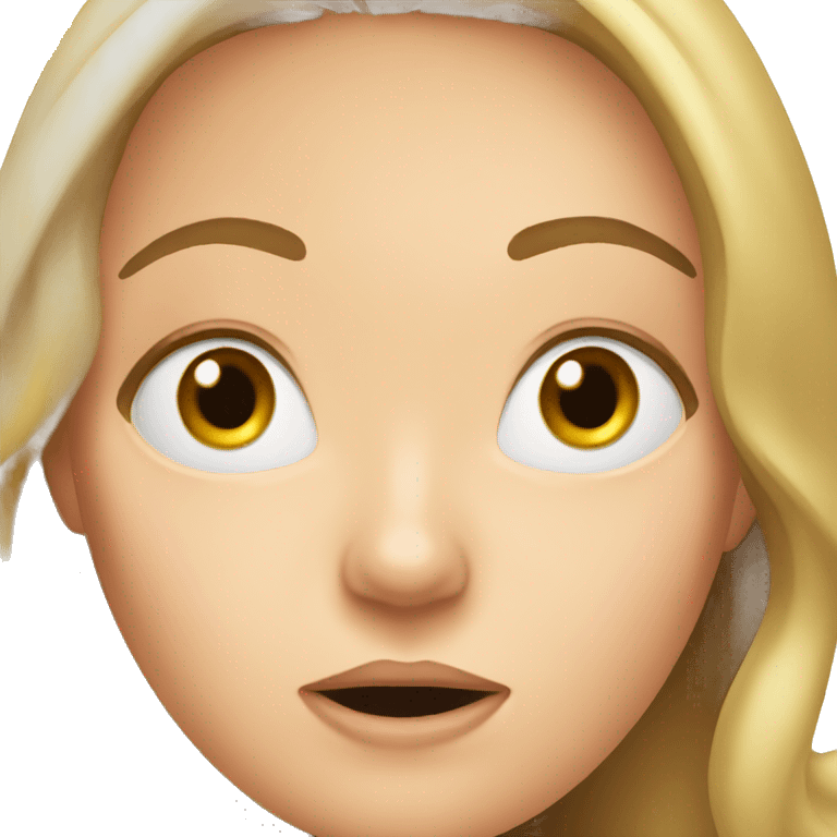 Three white women shocked emoji