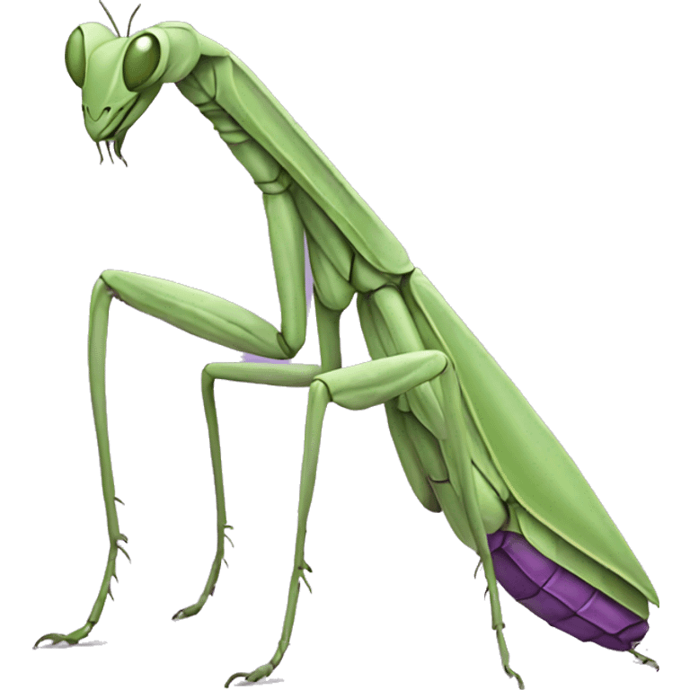 Purple praying mantis  emoji