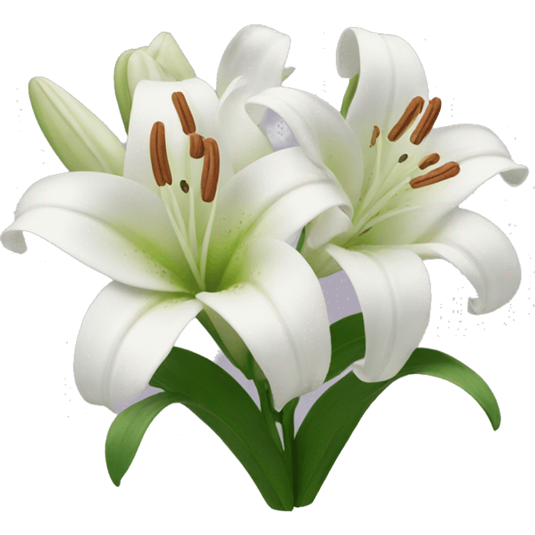 Lily flowers  emoji