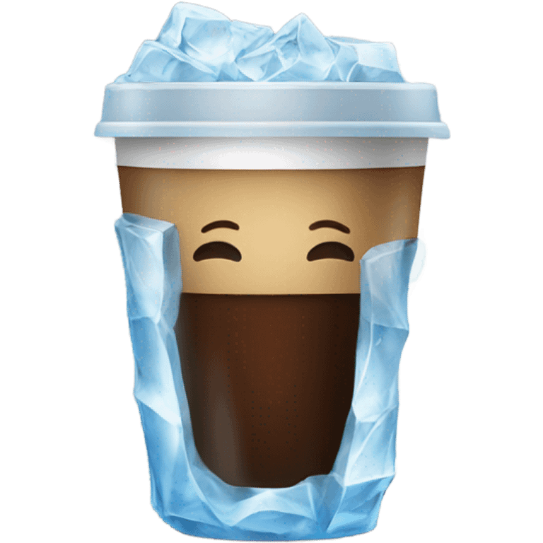 Coffee with ice emoji