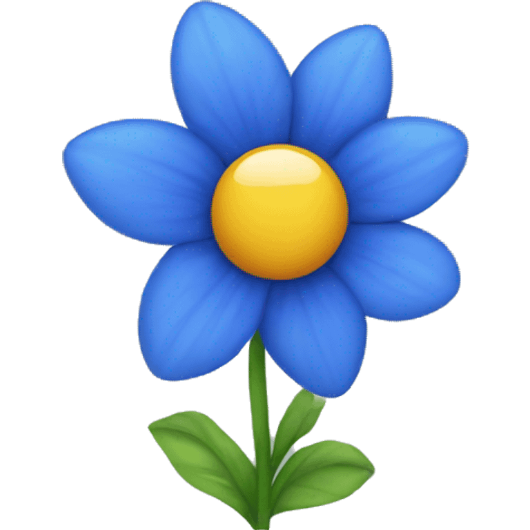 Blue flower  emoji