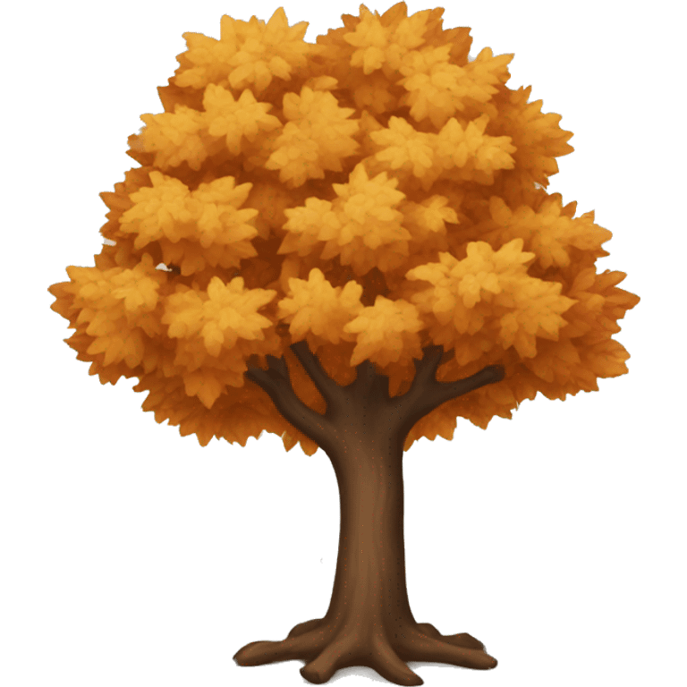 Autumn tree emoji