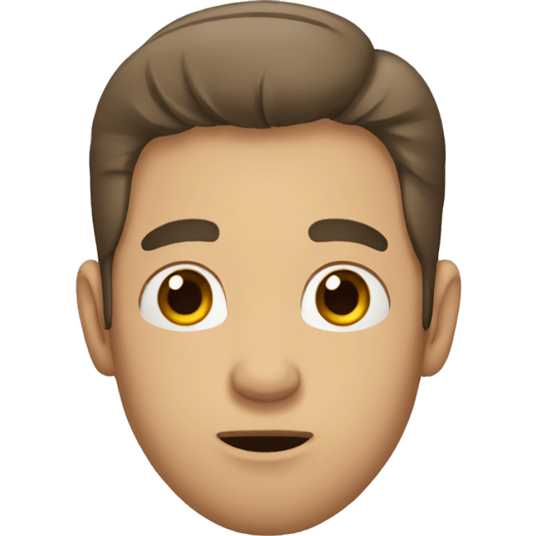 man with hands on mouth emoji