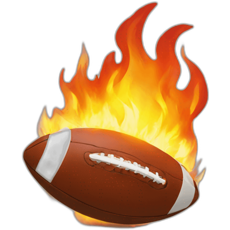 Football in Fire emoji