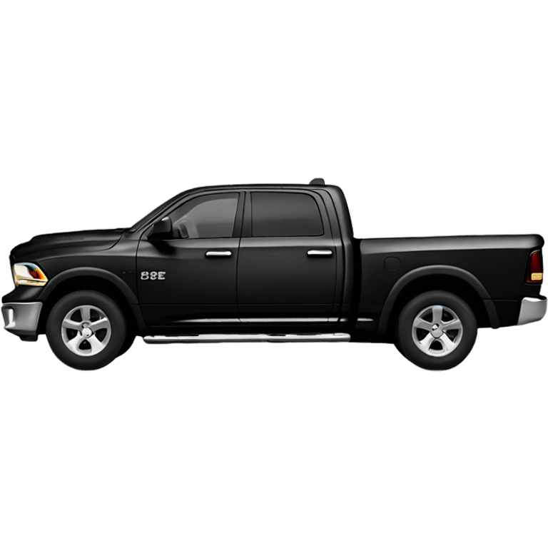 Black dodge ram 1500 emoji