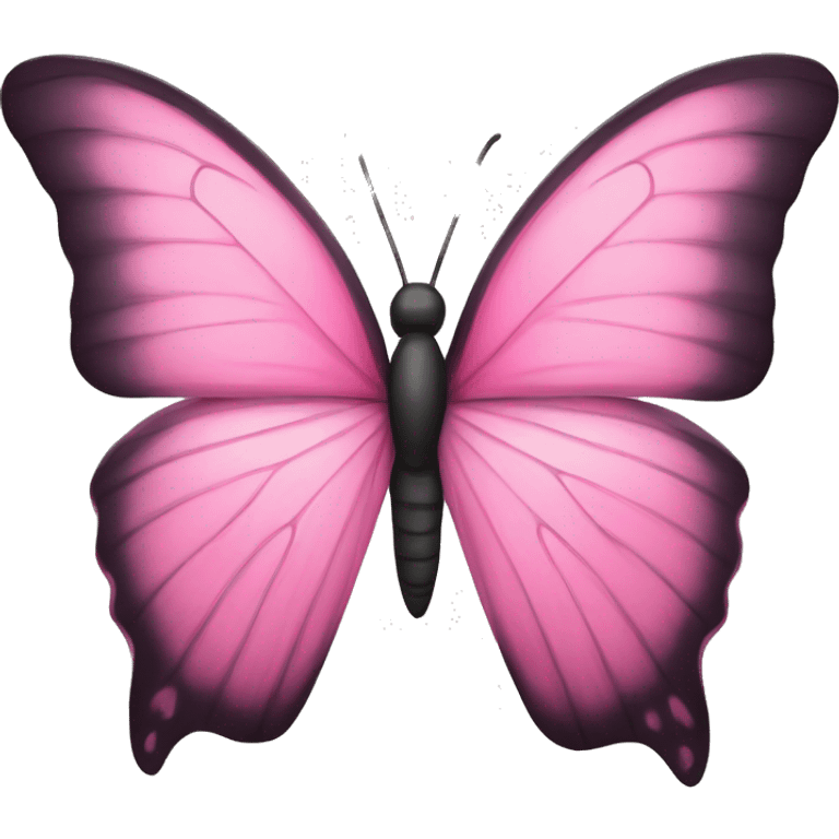 Pink butterfly emoji