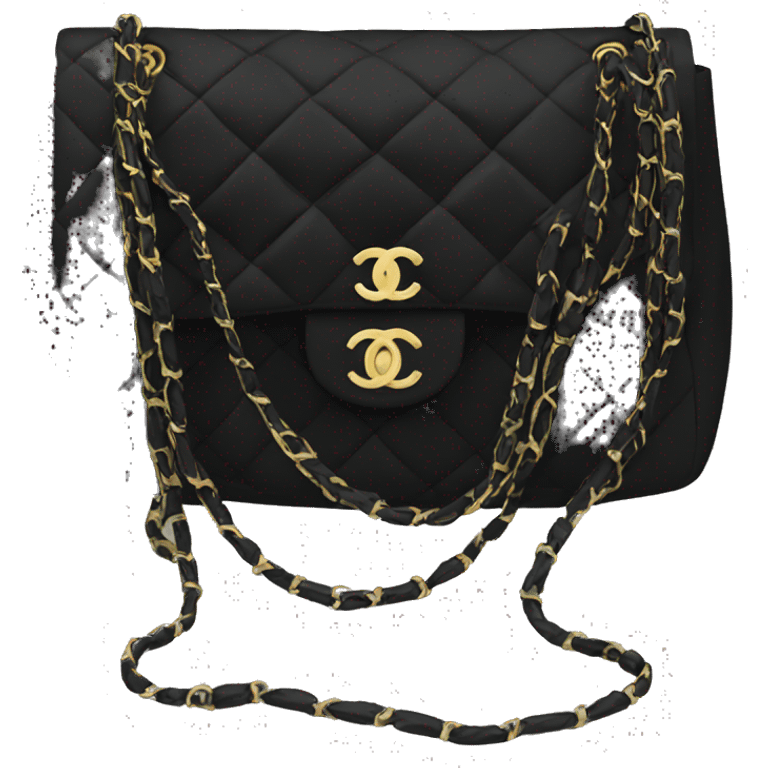 Chanel bag black  emoji