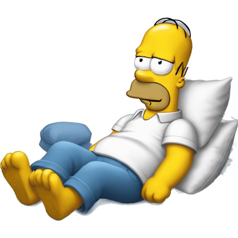 Homer Simpson saying good night emoji