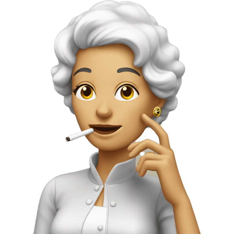 lady smoking emoji