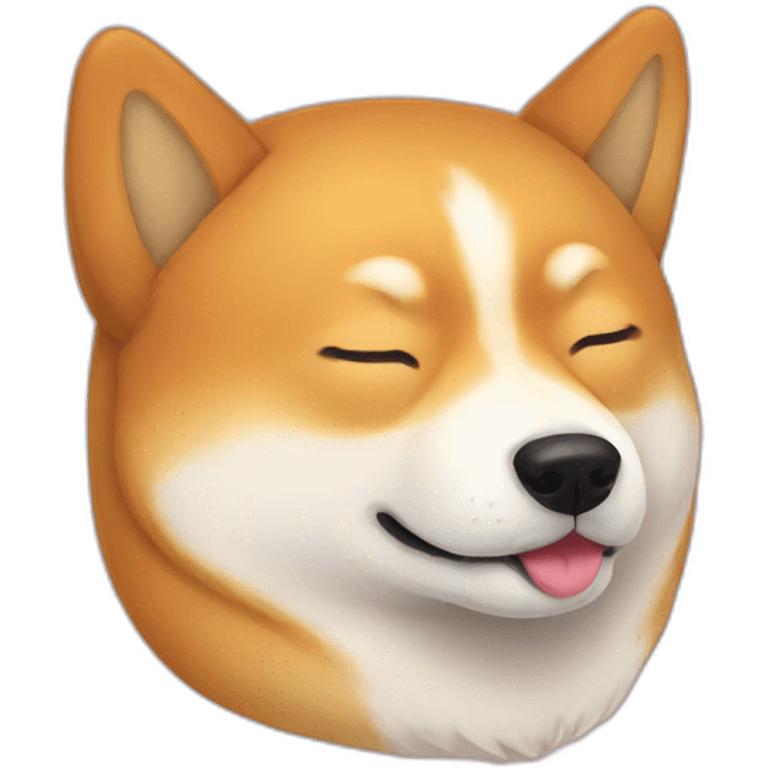 Sleeping Shiba Inu emoji