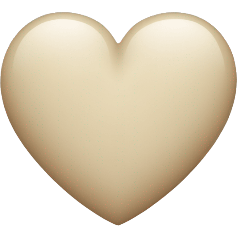 cuore beige emoji