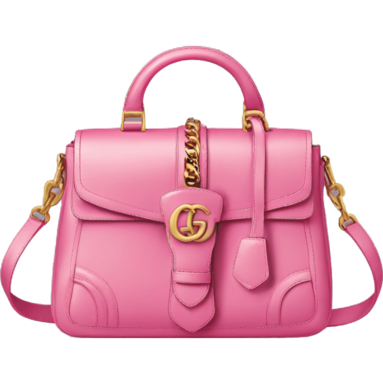 A pink Gucci bag emoji