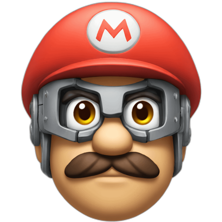 Cyborg Mario emoji emoji