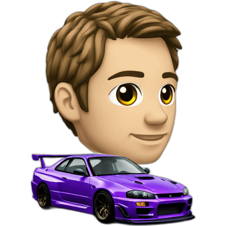 Skyline GTR 34 Paul Walker emoji