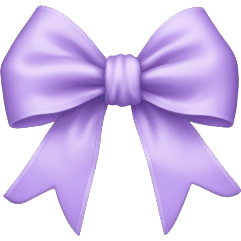 soft lilac bow emoji