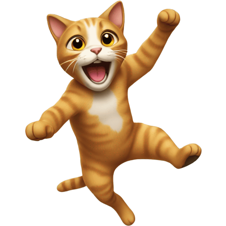 Cat jumping emoji