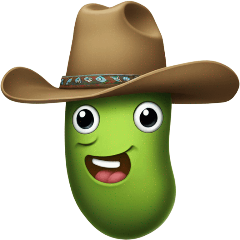 Cowboy pickle emoji