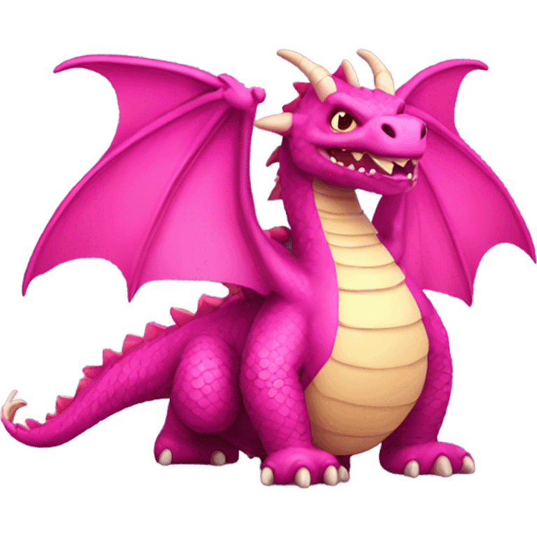 Big fat pink dragon  emoji