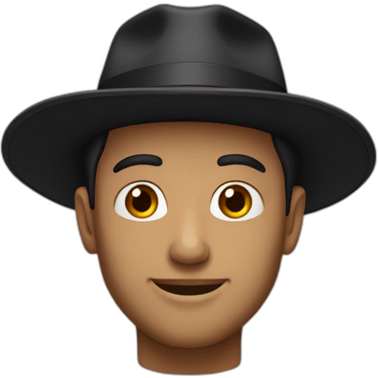 Man with black hat emoji