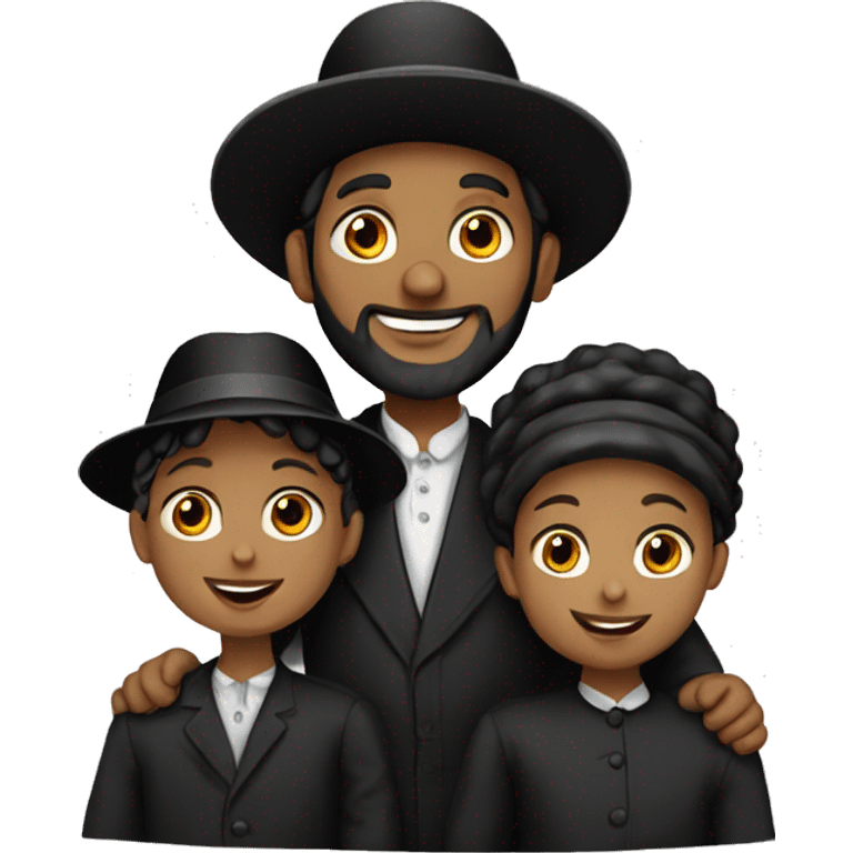 orthodox jewish family png emoji