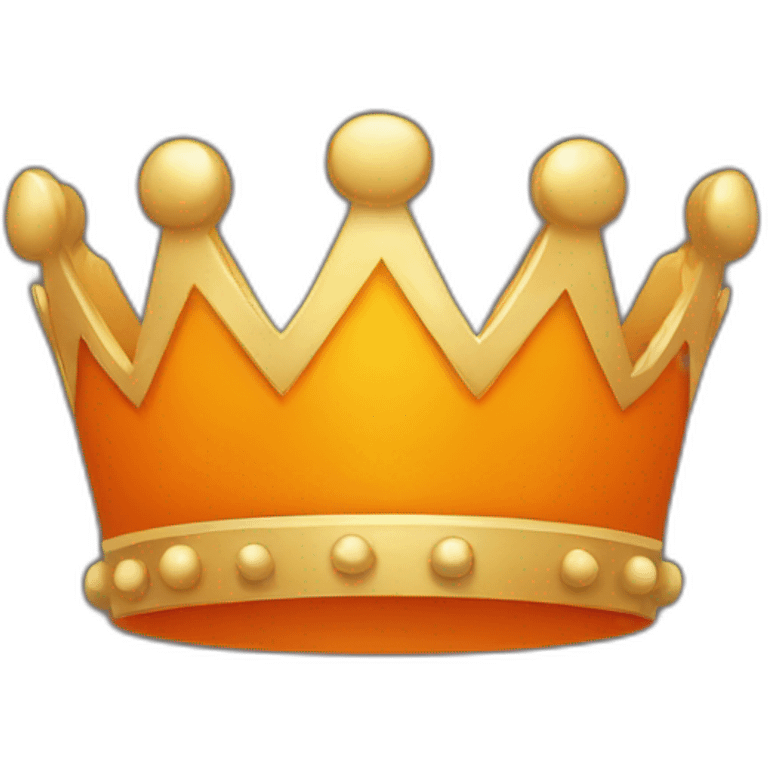 crown in orange circle emoji