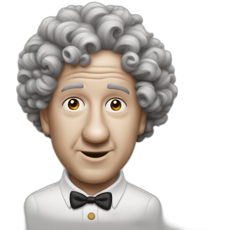 Curly joe of the three stooges emoji