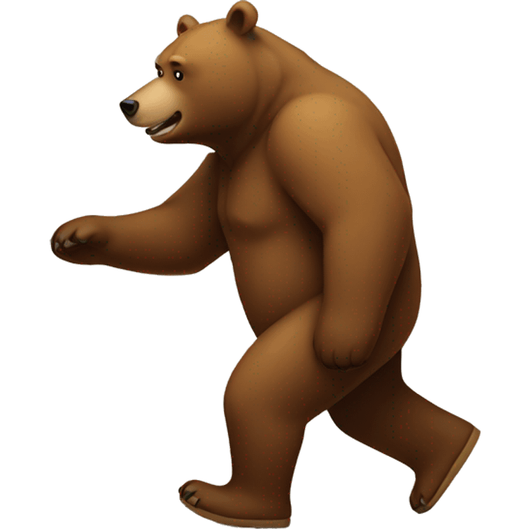 bear walking emoji