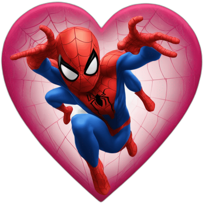 Spiderman heart emoji