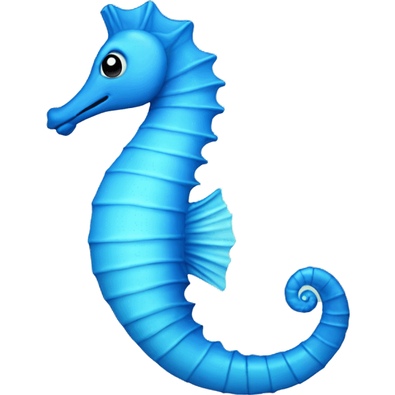 Blue seahorse emoji