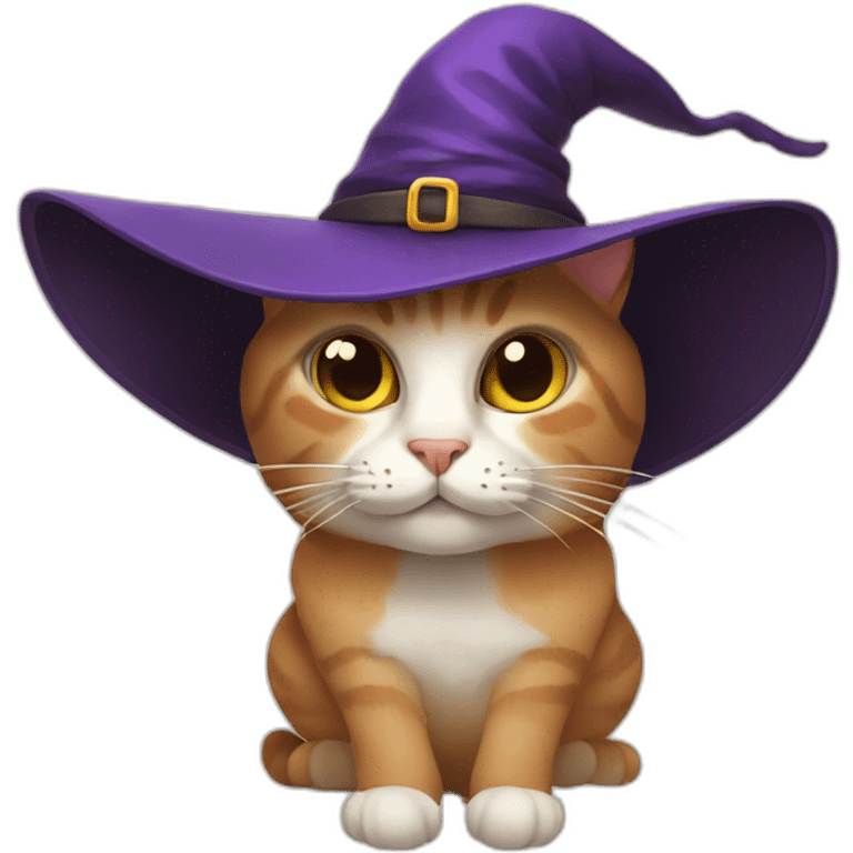 cat with witch hat emoji