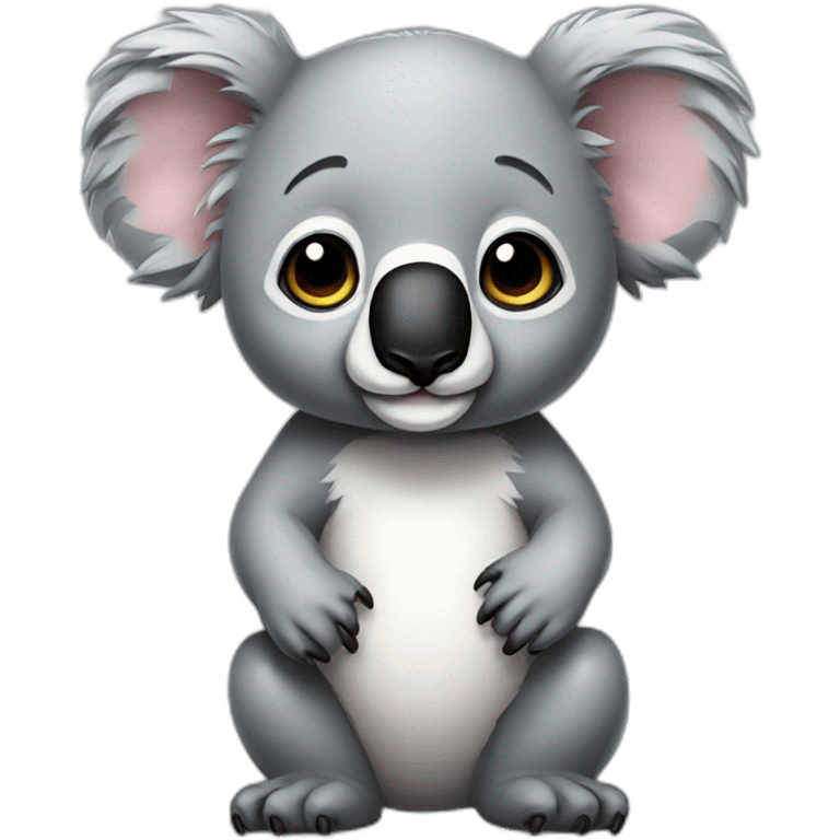 full body koala realistic emoji