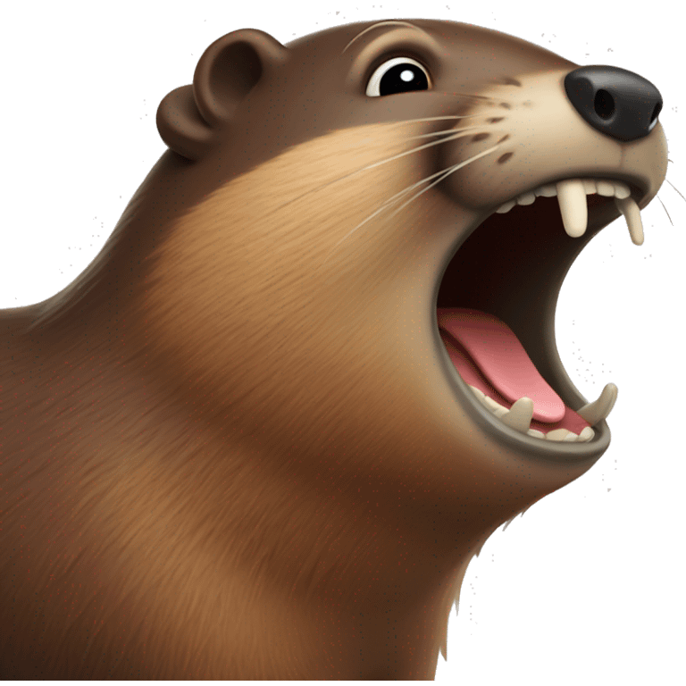 Laughing beaver  emoji