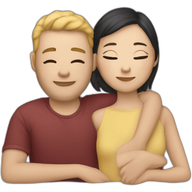 whiteman-asianwoman-cuddles emoji