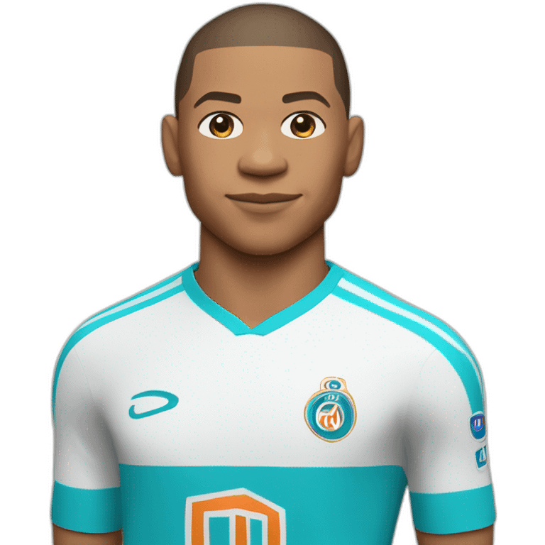 Mbappe avec le maillot de l’OM emoji