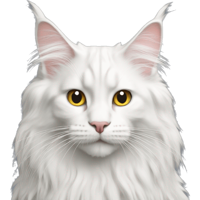 White Maine Coon emoji