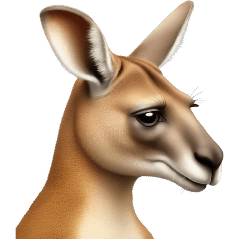 Kangaroo getting sleepy emoji