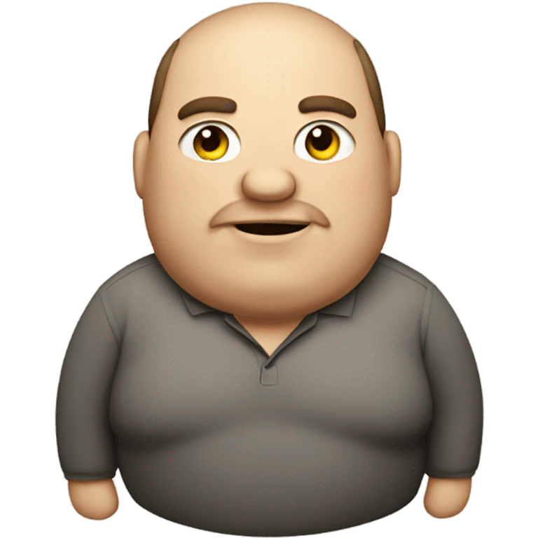 Fat guy emoji