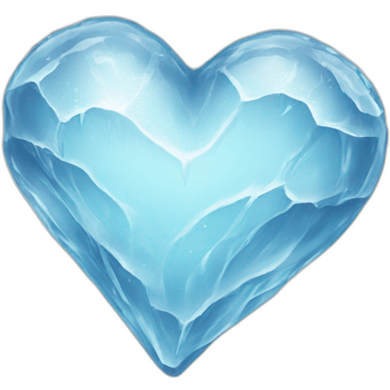 Ice heart emoji